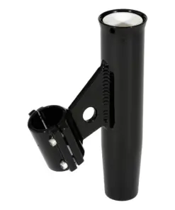 Lee's Clamp-On Rod Holder - Black Aluminum - Vertical Mount - Fits 1.050 O.D. Pipe