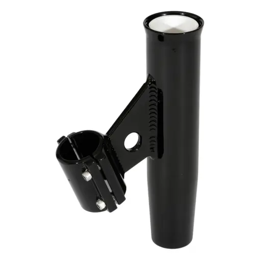 Lee's Clamp-On Rod Holder - Black Aluminum - Vertical Mount - Fits 1.315 O.D. Pipe