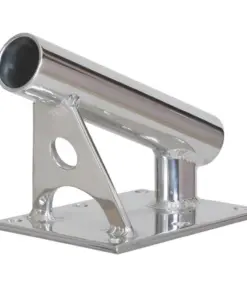 Lee's MX Pro Series Fixed Angle Center Rigger Holder - 22° - 1.5" ID - Bright Silver