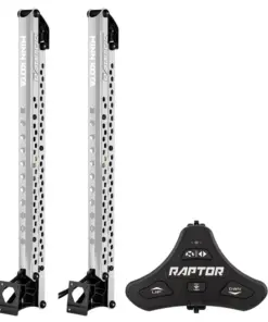 Minn Kota Raptor Bundle Pair - 10' Silver Shallow Water Anchors w/Active Anchoring & Footswitch Included