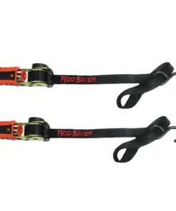 Rod Saver Mini Retractable Tie Down w/Soft Hook - 50" - Pair