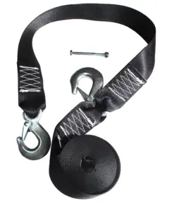 Rod Saver Winch Strap Replacement w/Safety Strap - 16'