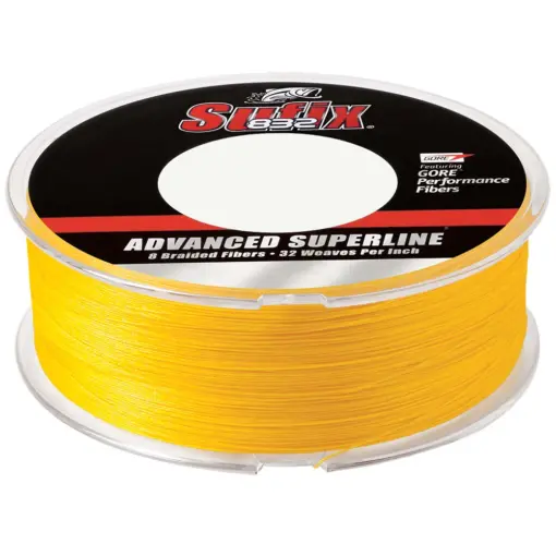 Sufix 832® Advanced Superline® Braid - 15lb - Hi-Vis Yellow - 600 yds