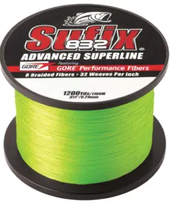Sufix 832® Advanced Superline® Braid - 15lb - Neon Lime - 1200 yds