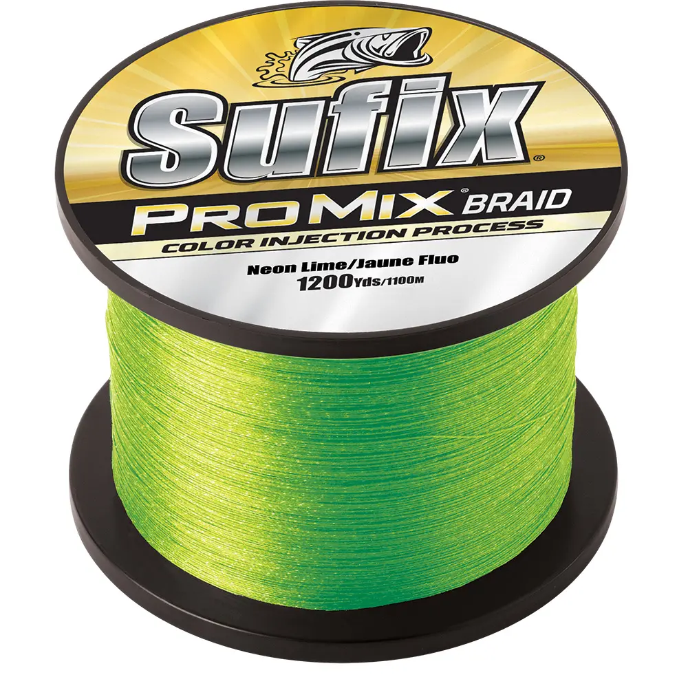 Sufix ProMix® Braid - 15lb - Neon Lime - 1200 yds