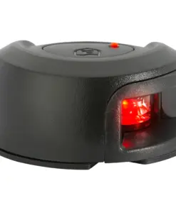 Attwood LightArmor Deck Mount Navigation Light - Black Composite - Port (red) - 2NM