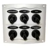 BEP Waterproof Panel - 6 Switches - White