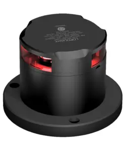 Lopolight 360-Degree Red Nav Light w/De-Icing Function - Black Housing