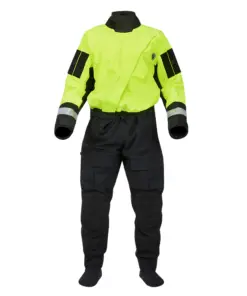 Mustang Sentinel™ Series Water Rescue Dry Suit - Fluorescent Yellow Green-Black - Large 2 Short