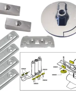 Tecnoseal Anode Kit w/Hardware - Mercury Verado 6 - Magnesium