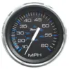 Faria Chesapeake Black 4" Speedometer - 60MPH (Pitot)