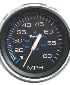 Faria Chesapeake Black 4" Speedometer - 60MPH (Pitot)