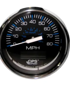 Faria Chesapeake Black 4" Speedometer w/ LCD Heading Display - 80MPH (GPS)