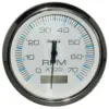 Faria Chesapeake White SS 4" Tachometer w/Hourmeter - 7000 RPM (Gas) (Outboard)