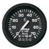 Faria Euro Black 4" Tachometer w/Systemcheck 7000 RPM (Gas) f/ Johnson / Evinrude Outboard)