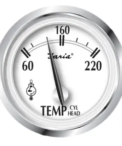 Faria Newport SS 2" Cylinder Head Temperature Gauge w/Sender - 60° to 220° F