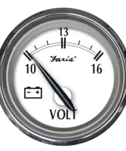 Faria Newport SS 2" Voltmeter - 10 to 16V