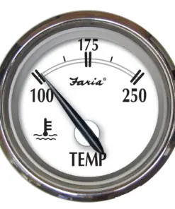 Faria Newport SS 2" Water Temperature Gauge - 100° to 250° F
