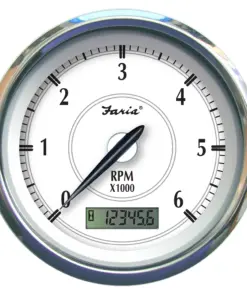 Faria Newport SS 4" Tachometer w/Hourmeter f/Gas Inboard - 6000 RPM