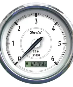 Faria Newport SS 4" Tachometer w/Hourmeter f/Gas Outboard - 7000 RPM