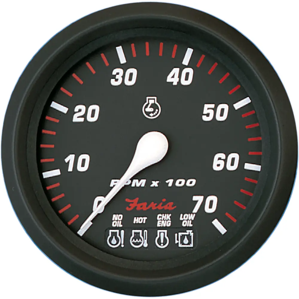 Faria Professional Red 4" Tachometer - 7