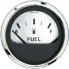 Faria Spun Silver 2" Fuel Level Gauge (E-1/2-F)