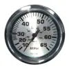 Faria Spun Silver 4" Speedometer - 65 MPH (Pitot)