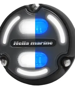 Hella Marine Apelo A2 Blue White Underwater Light - 3000 Lumens - Black Housing - Charcoal Lens w/Edge Light