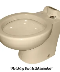 Raritan Marine Elegance - Household Style - Almond - Tall Angle Back - Freshwater Solenoid - Smart Toilet Control - 12V