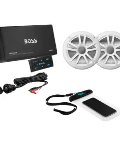 Boss Audio ASK902B.6 4 Channel Amplifier & 6.5" Speaker Kit - White