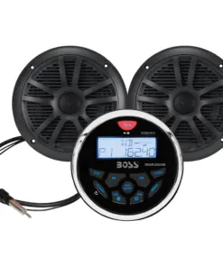 Boss Audio MCKGB350W.6 Marine Stereo & 6.5" Speaker Kit - Black