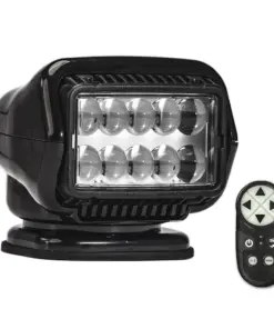 Golight Stryker ST Series Permanent Mount Black LED w/Wireless Handheld Remote