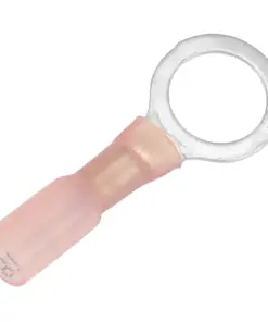 Pacer 22-18 AWG Heat Shrink Ring Terminal - 3/8" Stud Size - 3 Pack