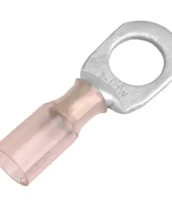 Pacer 8 AWG Heat Shrink Ring Terminal - 1/2" Stud Size - 25 Pack