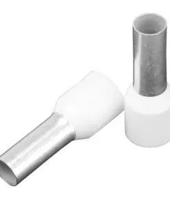 Pacer Ivory 8 AWG Wire Ferrule - 12mm Length - 10 Pack