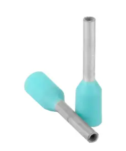 Pacer Turquoise 22-24 AWG Wire Ferrule - 6mm Length - 25 Pack
